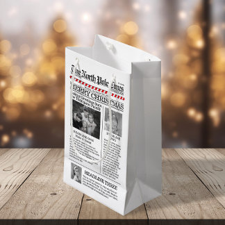 Sacola Para Presentes Pequena Jornal de Tipografia de Natal