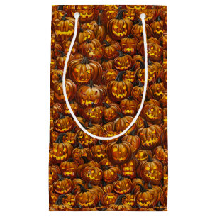 Sacola Para Presentes Pequena Jumble de Jack-o-Lanternas