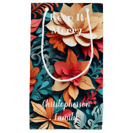 Sacola Para Presentes Pequena Keep It Merry