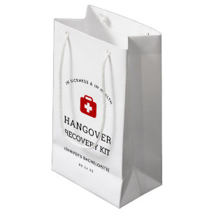 Sacola Para Presentes Pequena Kit de Recuperação de Ressaca da Festa de Despedid