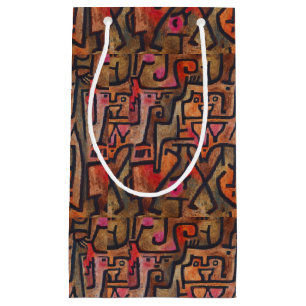 Sacola Para Presentes Pequena Klee Abstrato Forest Expressionista Arte Moderna
