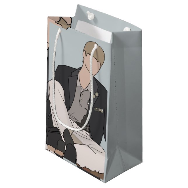 Sacola Para Presentes Pequena Kpop Inspired Illustrated SVT (Frente inclinada)