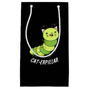 Sacola Para Presentes Pequena Lagarta Funny Caterillar Dark BG
