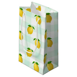 Sacola Para Presentes Pequena Lemon Citrus Summer Birthday