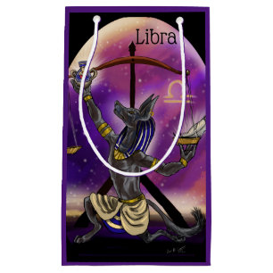 Sacola Para Presentes Pequena Libra Zodiac Art