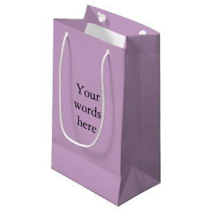Sacola Para Presentes Pequena Lilac Solid Color Personalizado