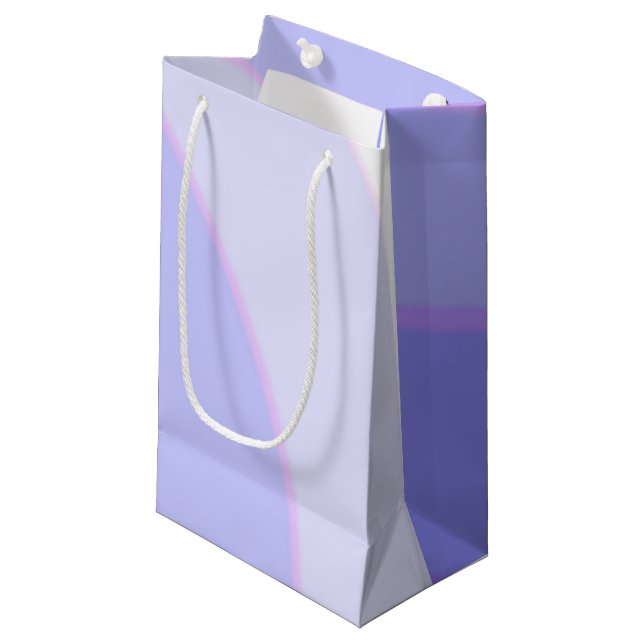 Sacola Para Presentes Pequena Lilac Swirls Gift Bag (Frente inclinada)