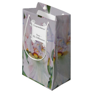 Sacola Para Presentes Pequena Linda Íris Branca