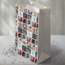 Sacola Para Presentes Pequena Lindíssimo Enfeite de Colagem de 9 Fotos