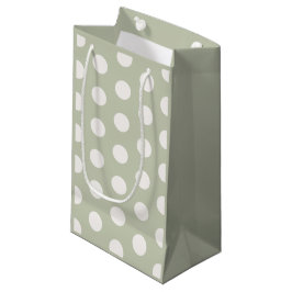 Sacola Para Presentes Pequena Lindos pontos polka para aniversário de crianças V