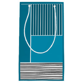 Sacola Para Presentes Pequena Linhas abstrato