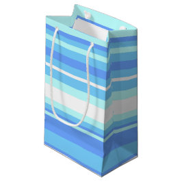 Sacola Para Presentes Pequena Listras azuis