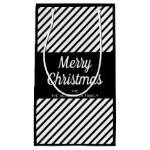 Listras Pretas E Brancas Elegantes Feliz Natal 