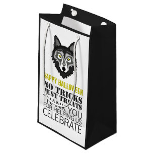 Sacola Para Presentes Pequena Lobo Cinzento, Festa de Halloween