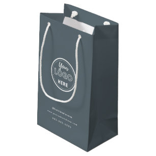 Sacola Para Presentes Pequena Logotipo de Promo Minimalista de Marcação Profissi