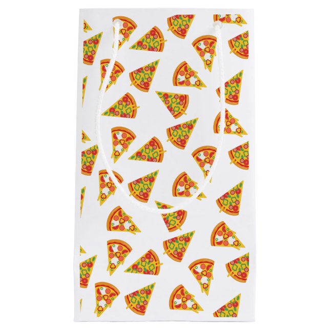 Sacola Para Presentes Pequena Love Pizza (Frente)