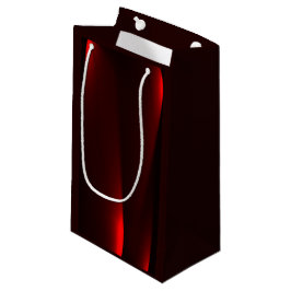 Sacola Para Presentes Pequena Luzes de Cranberry e Preto