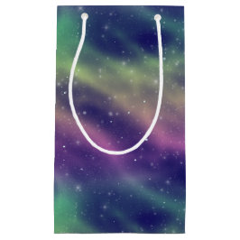 Sacola Para Presentes Pequena luzes do norte arco-íris: