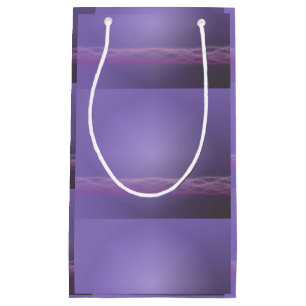 Sacola Para Presentes Pequena Luzes roxas