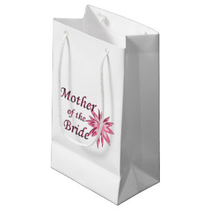 Sacola Para Presentes Pequena Mãe da Noiva Rosa