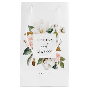 Sacola Para Presentes Pequena Magnolia Cotton Hotel Casamento Presente Bag