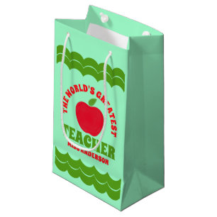 Sacola Para Presentes Pequena Maior Apple de Professores do Mundo