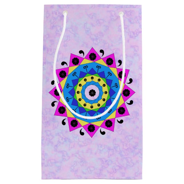 Sacola Para Presentes Pequena Mandala Gift Bag (Frente)