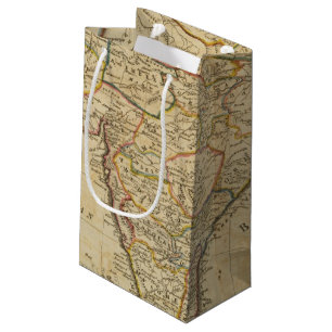 Sacola Para Presentes Pequena Mapa de Hindostan ou de India