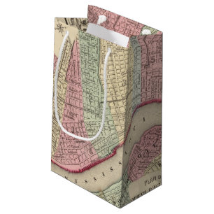 Sacola Para Presentes Pequena Mapa de Nova Orleães por Mitchell