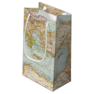 Sacola Para Presentes Pequena Mapa mediterrâneo oriental