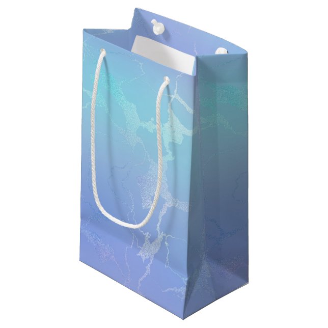 Sacola Para Presentes Pequena Marble Design Gift Bag (Frente inclinada)