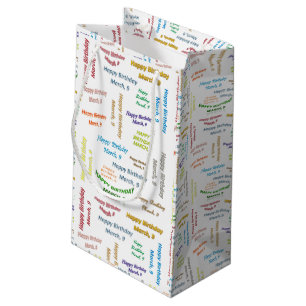 Sacola Para Presentes Pequena Março, Saco do Presente de Noite