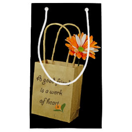 Sacola Para Presentes Pequena Margarida de Amizade em Papel