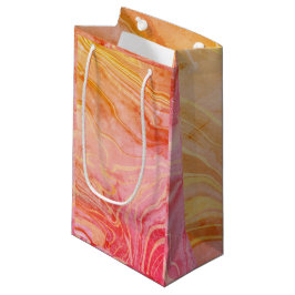 Sacola Para Presentes Pequena Mármore Chic Elegante Moderno Tendência