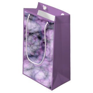 Sacola Para Presentes Pequena Mármore Roxo