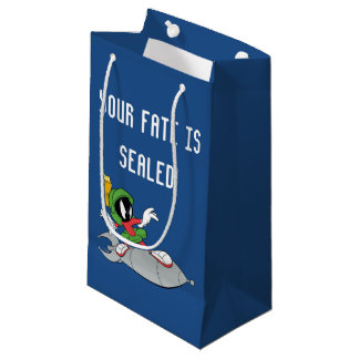 Sacola Para Presentes Pequena MARVIN, MARTIAN™ Riding Rocket (Foguete itinerante