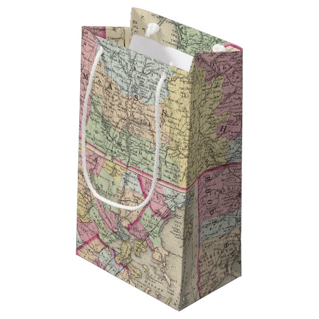 Sacola Para Presentes Pequena Massachusetts e Rhode - ilha 2 (Verso inclinado)