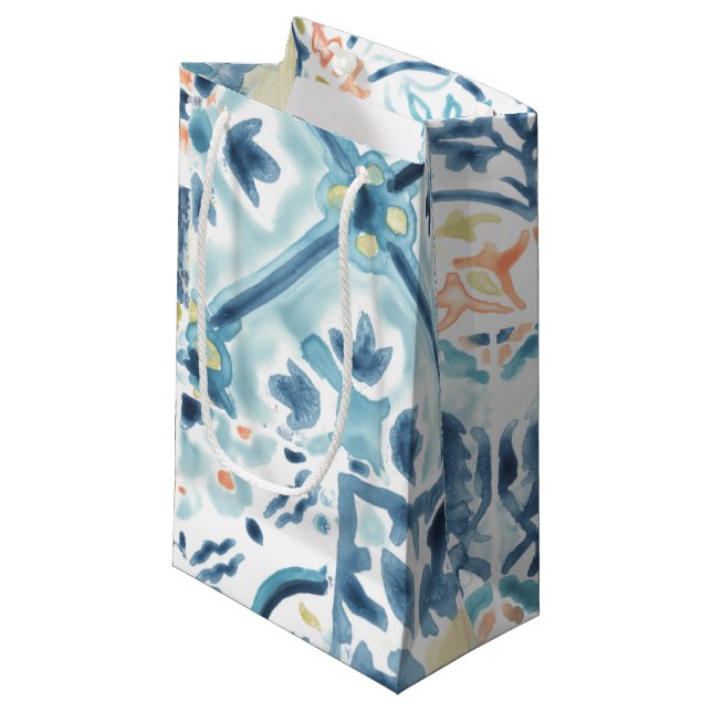 Sacola Para Presentes Pequena Medallion Medley Collection (Frente inclinada)