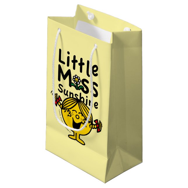 Sacola Para Presentes Pequena Menina | Pequena Miss Sunshine Laughs (Frente inclinada)
