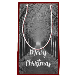 Sacola Para Presentes Pequena Merry Christmas winter,