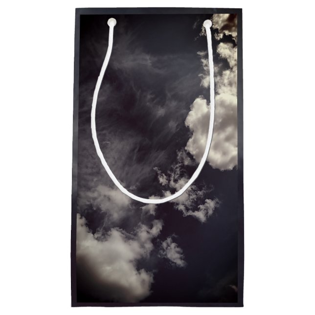 Sacola Para Presentes Pequena Metal clouds (Frente)