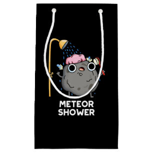 Sacola Para Presentes Pequena Meteor Chá Funny Science Pun Dark BG