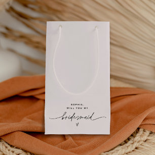 Sacola Para Presentes Pequena Mínima de Bridesmaid Gift Bag EVERLEIGH