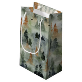 Sacola Para Presentes Pequena Misty Forest Birthday | Bolsa de Presente PEQUENO 