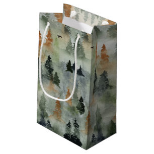 Sacola Para Presentes Pequena Misty Forest Birthday Bolsa de Presente PEQUENO