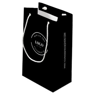 Sacola Para Presentes Pequena Modelo preto no site do LOGOTIPO Empresarial Perso