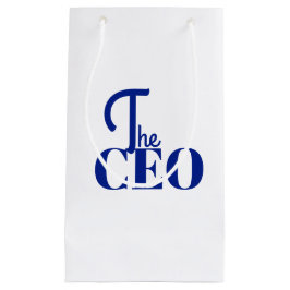 Sacola Para Presentes Pequena Moderno Minimal O CEO Azul