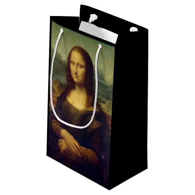 Sacola Para Presentes Pequena Mona Lisa (Verso inclinado)
