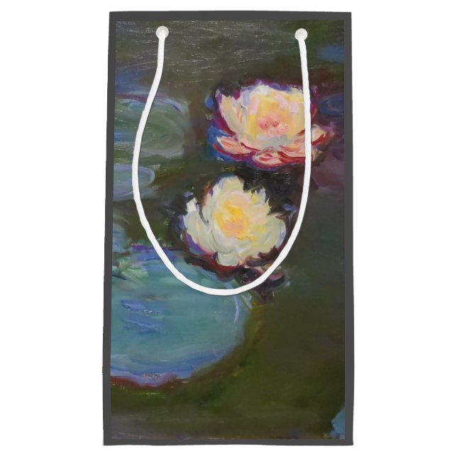 Sacola Para Presentes Pequena Monet Water Lily Lily Pond Waterlily Painting (Frente)