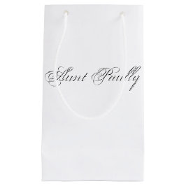 Sacola Para Presentes Pequena Monograma 3d de Letra Mínima